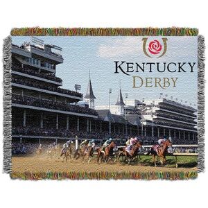 The Northwest Company Kentucky Derby 48" x 60" Racetime Woven Tapestry Blanket